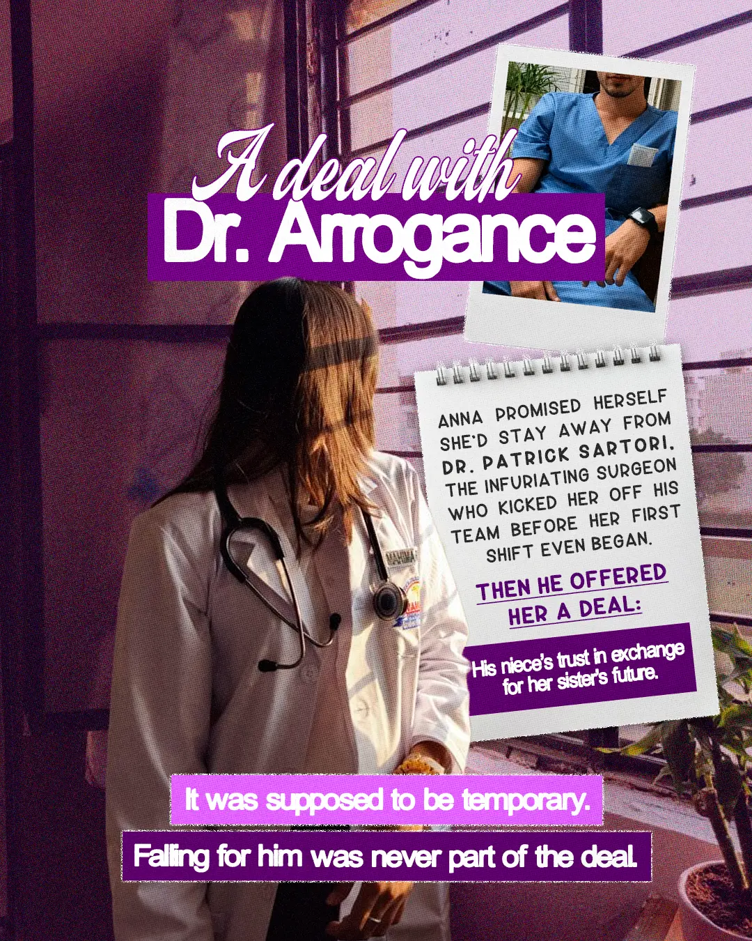 Post de lançamento do romance A Deal with Dr. Arrogance