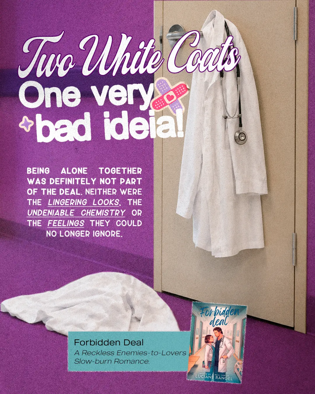 Post Two White Coats com a capa do livro Forbidden Deal